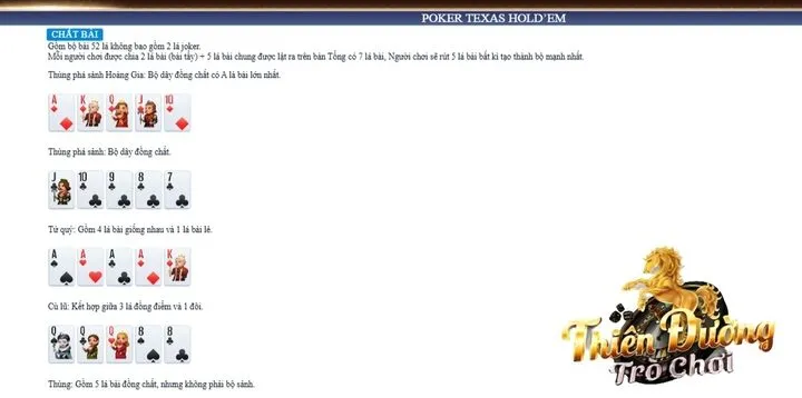 Hướng dẫn cách chơi Poker TDTC và rút thưởng